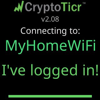 I’ve logged in!