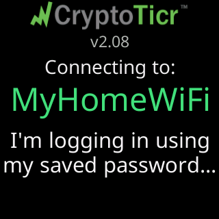 I’m logging in using my saved password