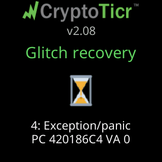 Glitch recovery with the crash record: exception and program counter