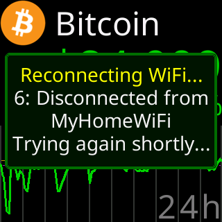 Reconnecting WiFi, disconnected from the network