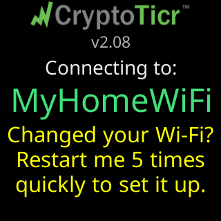 Changed your Wi-Fi? Restart me 5 times quickly to set it up
