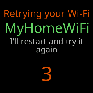 Retrying your Wi-Fi: I’ll restart and try it again