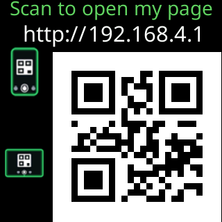The QR code the ticker shows when no browser has opened the setup page