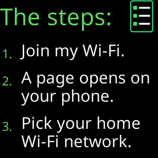 The ticker at step 3: The three steps