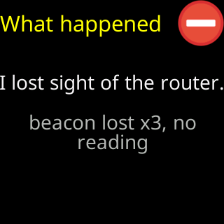 What happened: I lost sight of the router, with the evidence underneath