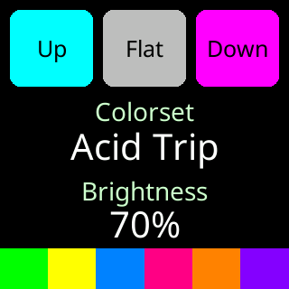 Two per screen in the Acid Trip colorset