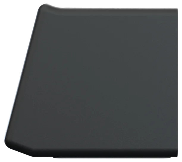 From the side, showing how little depth it takes