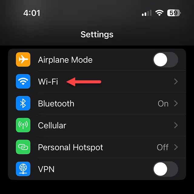 ios join wifi 2